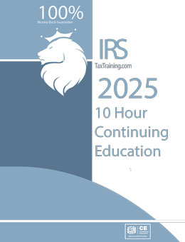 2025 IRS 10 hour Continuing Education