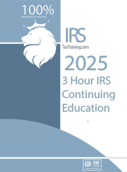 2025 IRS 3 hour Federal Tax Update